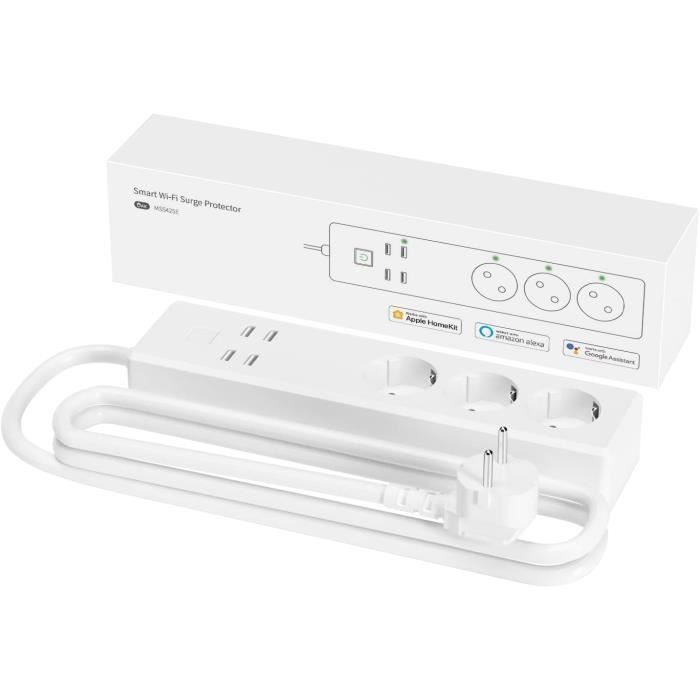 Multiprise Kwmobile GaN 6-en-1 : 1 Prise F + 5 Ports USB, Charge Rapide, Neuve