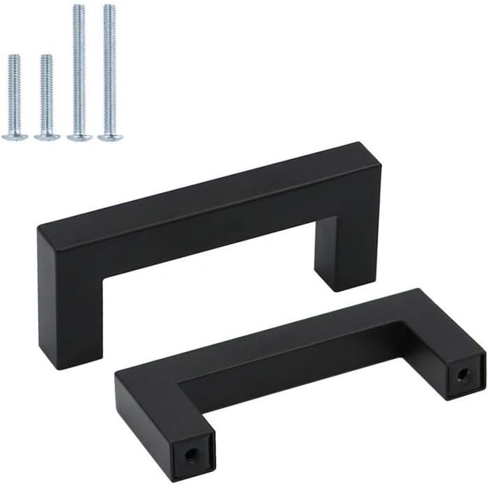 Lot De 6 Poignee De Meuble Poignées De Porte De Cuisine Chromées