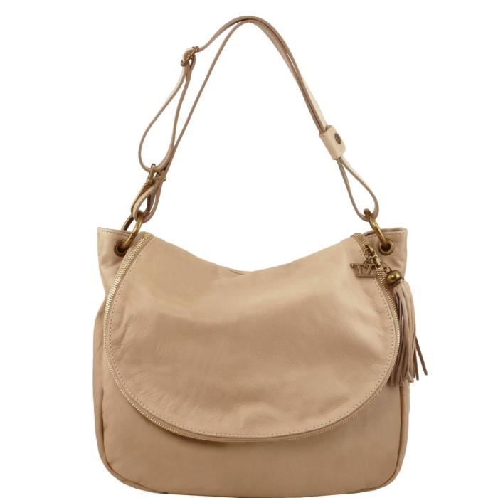 Sac à Dos En Cuir Vintage A FLEUR DE PEAU, Couleur Bordeaux, état D'occasion