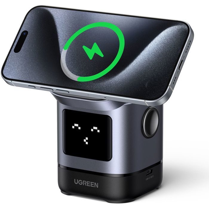 Station de charge magnétique 2 en 1 Ugreen Uno 45775 Robot Qi2 Qi2 MagSafe Neuf - vue 4