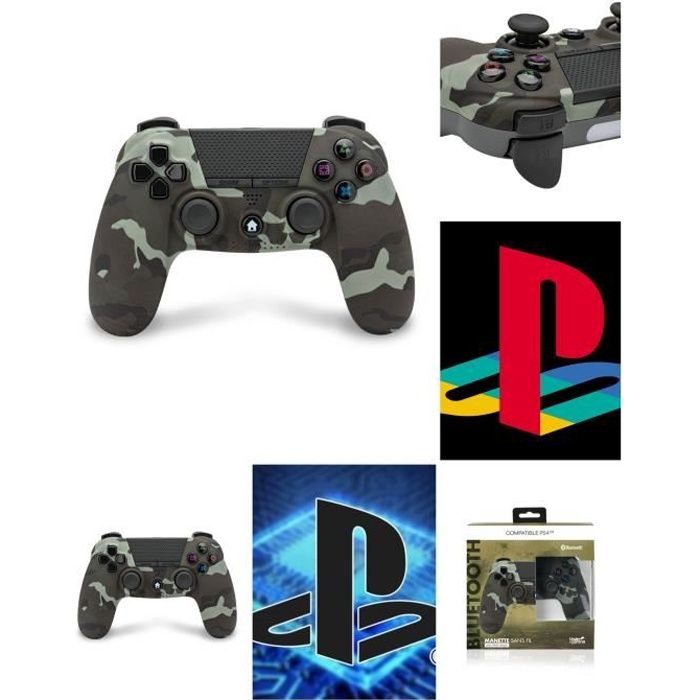 Manette PS4 PS5 Bluetooth pour PLAYSTATION  Manette BT CAMOUFLAGE