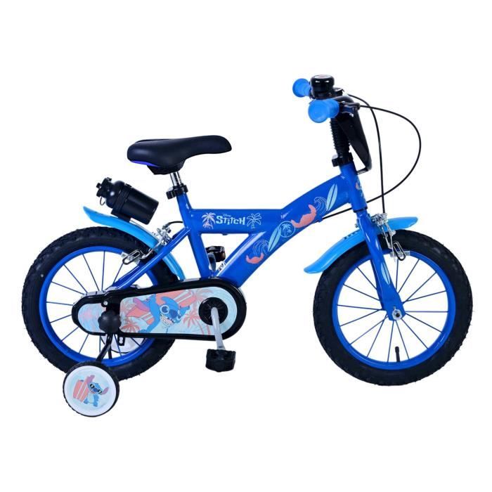Vélo Enfant 14 - STITCH - Bleu - 4 à 6 Ans - Roues 14 - Mixte