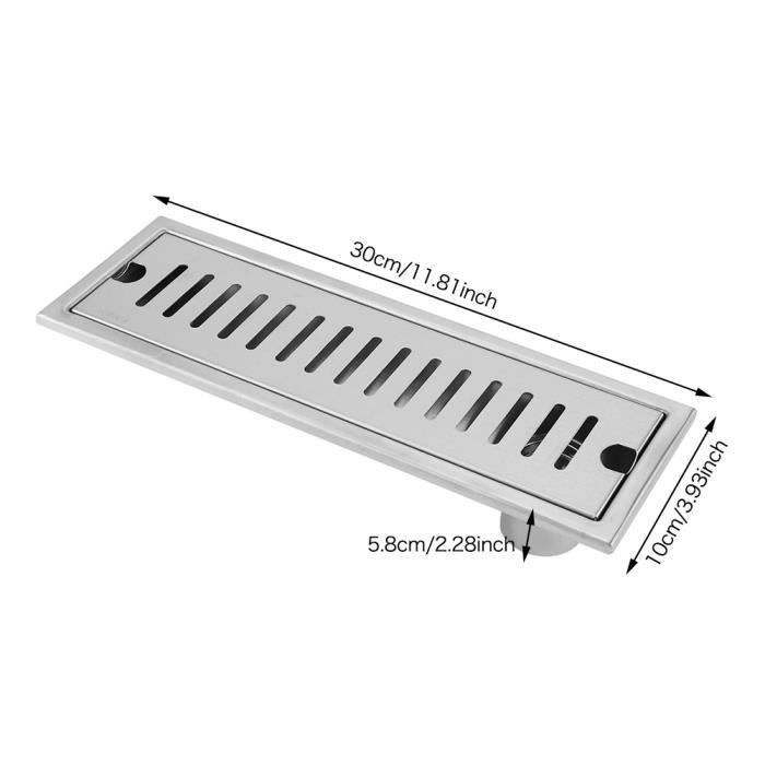 Siphon De Sol En Acier Inoxydable Drain De Plancher De Douche Pour Balcon Cuisine Salle De Bain 1030cm 53136970