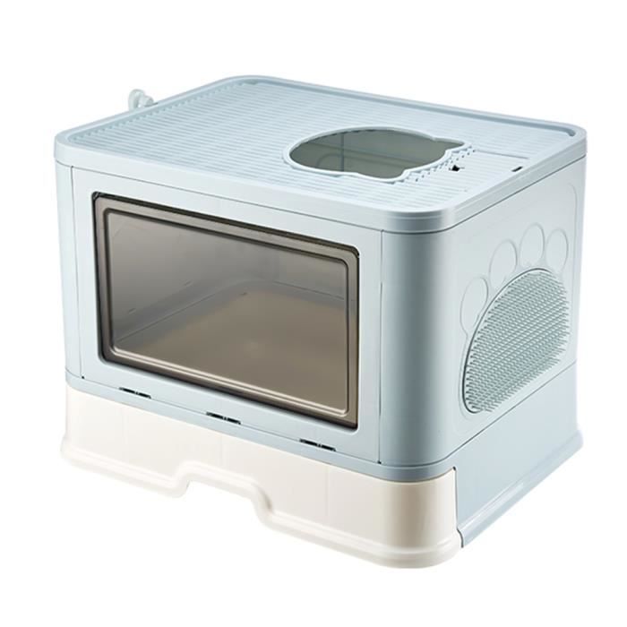 Comparer les prix de Bac Litiere XUANYU pour Chat, Grand Bac à Litière Maison , Toilette à Capuche Inodore pour Chat, avec Pelle-48.5*36.5*38cm