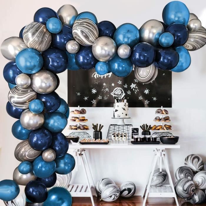MMTX Décoration Anniversaire Fête Adulte Hommes Anniversaire Ballons pour  Homme Garçons Amis, Bleu Marine Décorations Anniversaire - Cdiscount Maison