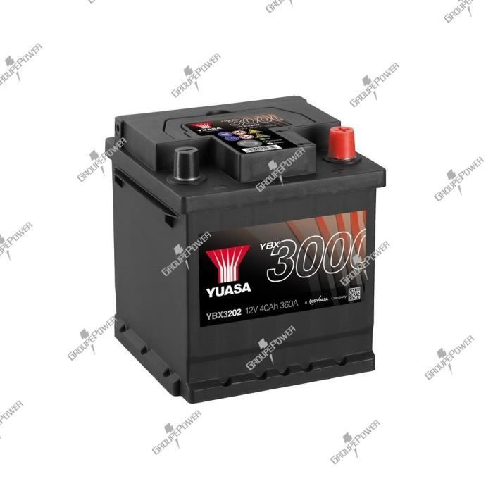 Batterie auto, voiture YBX3202 12V 40Ah 360A Yuasa SMF Battery - Cdiscount  Auto