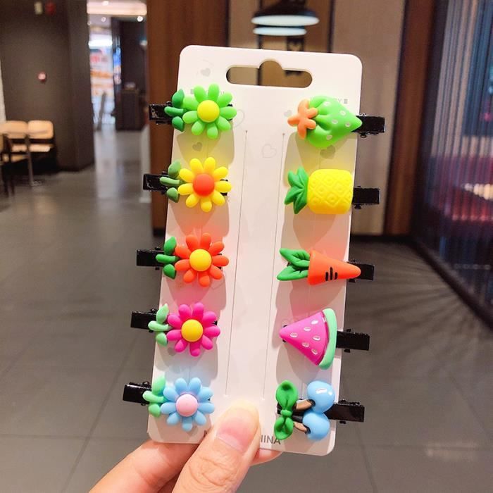 Pinces à Cheveux Enfant - Barrettes Colorées - Déguisement - Accessoire Cheveux Bébé Fille - YiyiLai