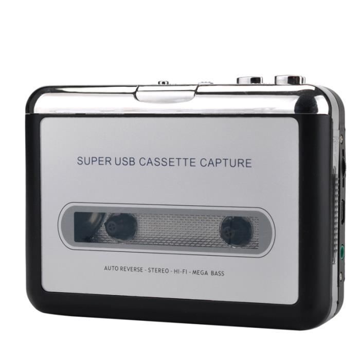 Lecteur Cassette Audio Convertisseur Audio en MP3 Noir*NEUF - Photo, audio & vidéo