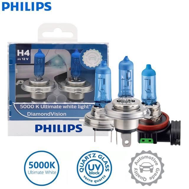 Lampe Phare Moto Philips H7 Halogène Crystalvision 12V 55W