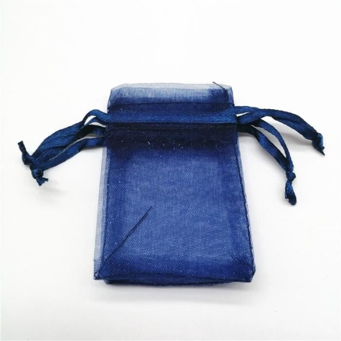 Lot De 24 Pochettes à Bijoux En Organza - Noir Et Argenté - Neufs Sans Emballage