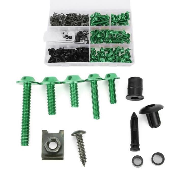 Kit Complet De Vis Et Boulons Pour Carénage Aprilia RS125, SR50, RSV4, Shiver - 195 Pièces En Aluminium Argent