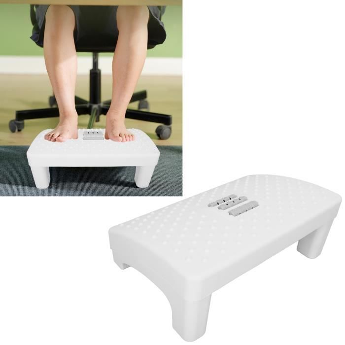 zerodis repose-pieds de massage repose-pieds de bureau, soulage la fatigue repose-pieds ergonomique electromenager appareil blanc