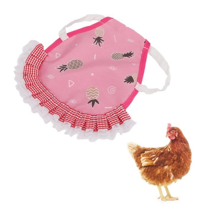 Selle De Protection Pour Poules - Tablier En Polyester 19x19 Cm, Sangle Réglable - Protège Le Dos Des Poules Des Griffures (Jaune Clair)