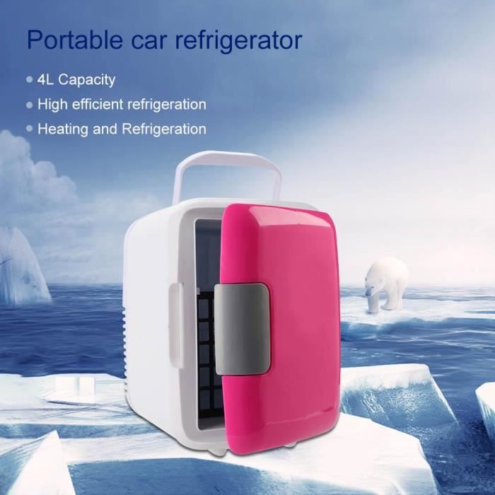 Mini Réfrigérateur 12V 4L Portable - Chaud/froid - Pour Voiture, Bateau, Voyage