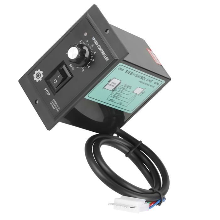 Régulateur De Vitesse Moteur 220V 400W - Contrôle PWM, Affichage LED, Réglage Continu 0-1450 Tr/min