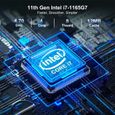 Mini PC Intel NUC 11, Intel Core i7-1165G7 Quad Core jusqu'à 4,7 GHz, 32 Go de RAM DDR4, 1 To SSD-1