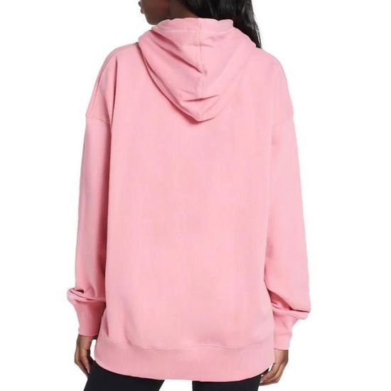 Sweat à Capuche Superdry Femme – Rose, Taille M – Logo Imprimé, 80% Coton, état Impeccable