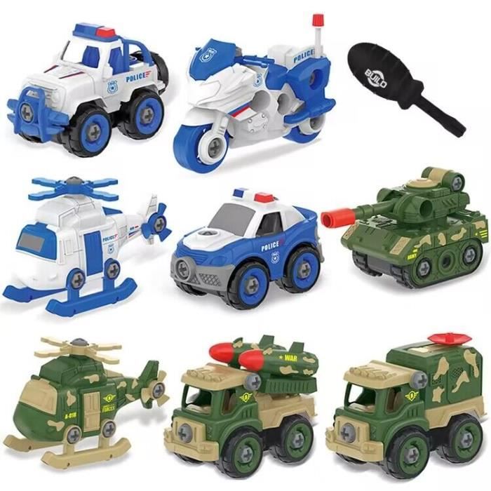 DIKACA Lot De 2 Jouets Go-kart à Démonter Et Assembler – Modèles De Voitures Cartoon En Plastique, Couleurs Aléatoires, Pour Garçons, Jeu éducatif Et Créatif
