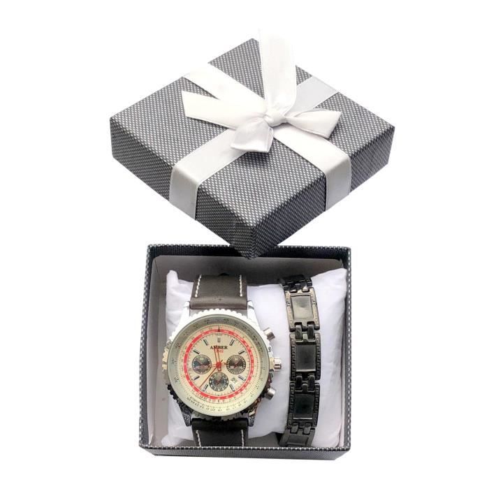 Prix montre ernest homme online bracelet cuir