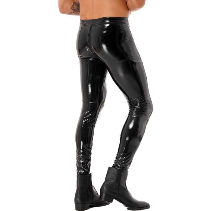 Pantalon cuir moulant homme deals