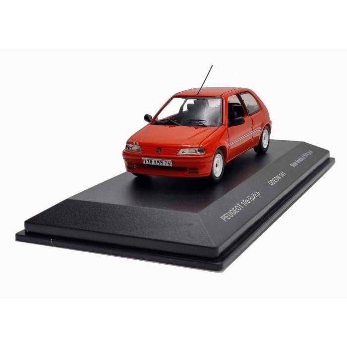 Voiture Miniature PEUGEOT 106 RALLYE Rouge de 1993 ODEON 1 43