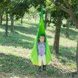Hamac Enfant avec Coussin d’Air Chaise Suspendu pour Enfant 70x150cm , Fauteuil suspendu extérieur et intérieur - Vert-2