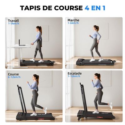 Tapis De Course électrique Orion Perform M300 - 2,75 CV, 1-14 Km/h, Inclinaison 15 Niveaux, Pliable, écran LED, Bluetooth, Max 110 Kg - 11