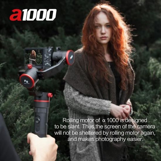 Stabilisateur 3 Axes Feiyu Tech A1000 + Double Système Portatif - Neuf, Pour Vidéos Ultra Stables