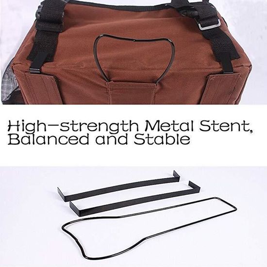 Panier Avant Détachable Pour Vélo – Sac Transport En Toile Oxford, Compatible Animal De Compagnie, Cadre Alu, Charge 9 Kg