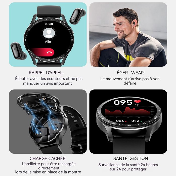 INN Smartwatch x connected watch montre détection des