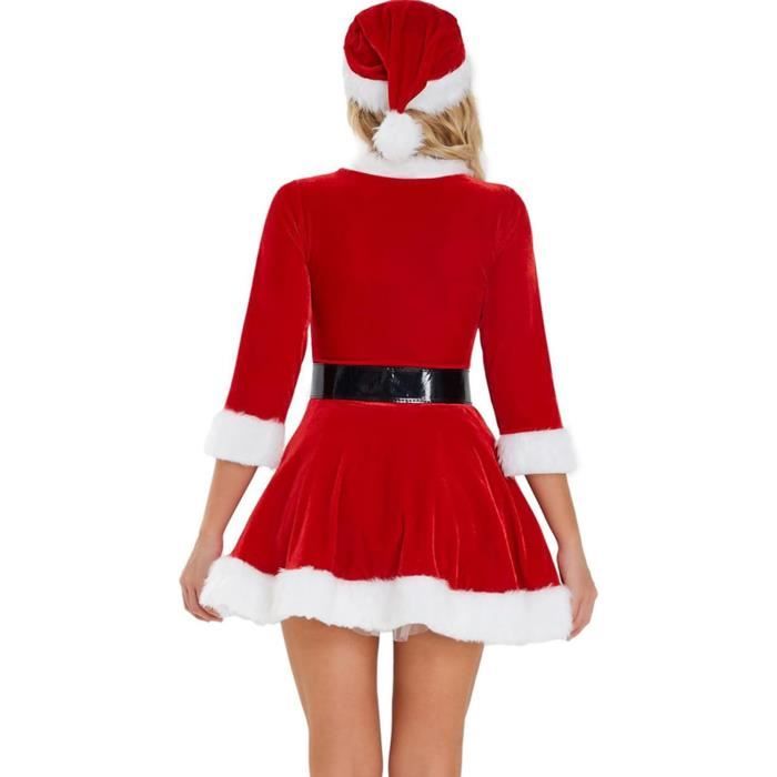 Robe De Noël Femme Manches Longues - Imprimé Sapin - Style Vintage Mi-longue - Soirée Fête Hiver
