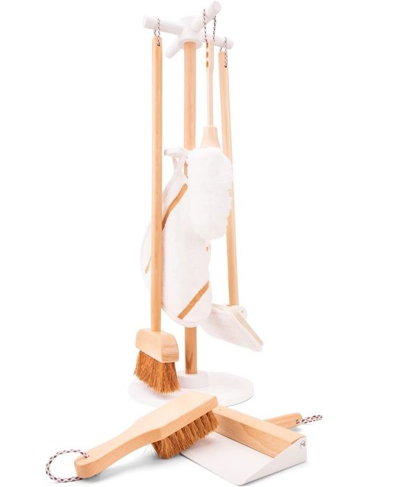 Kit De Nettoyage En Bois Pour Enfants New Classic Toys - Jouet D'imitation éducatif Et Sûr