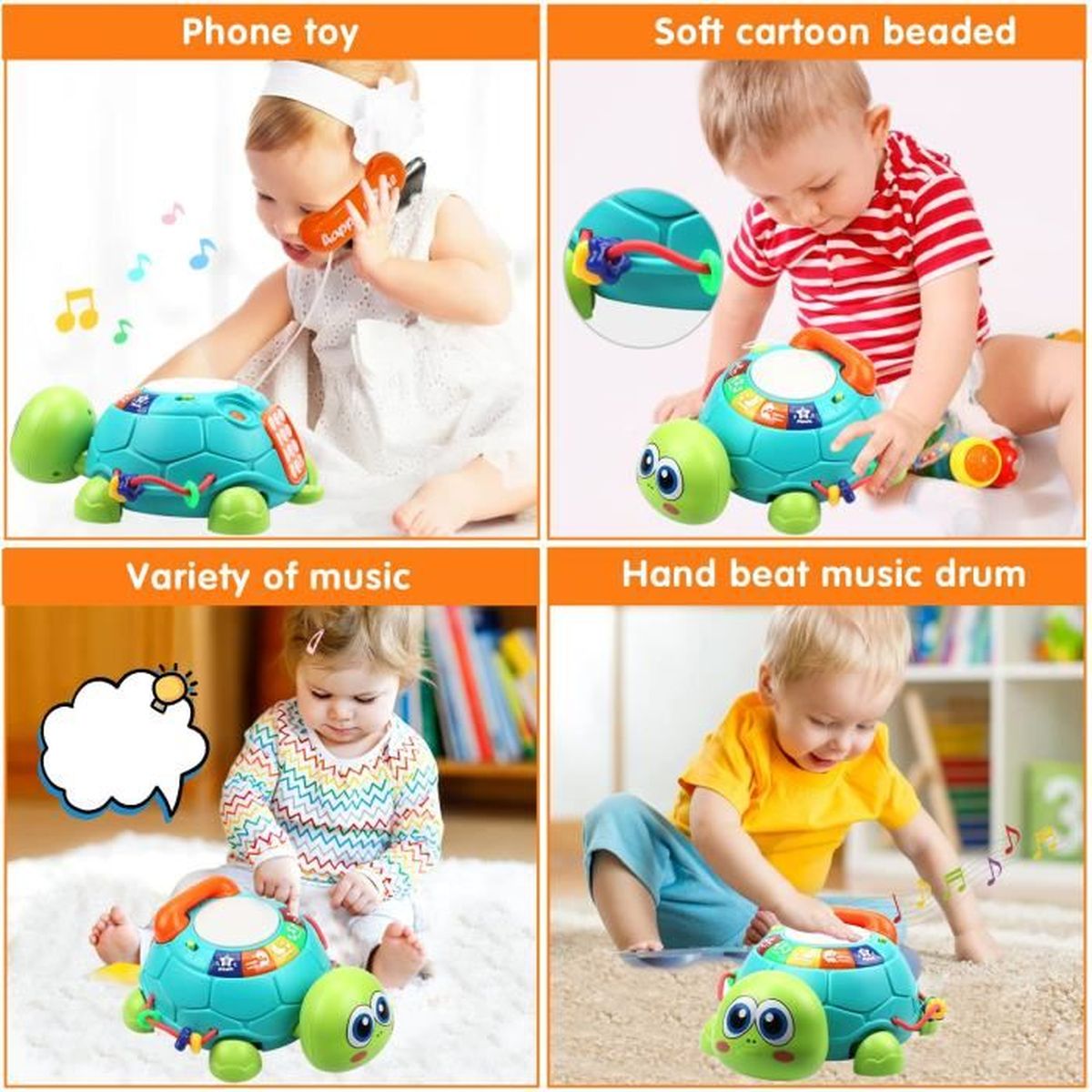 Jouet Pour Bebe Jouet Bebe De 6 A 12 Mois Cadeau Bebe Garcons 1 2 3 Ans Avec Lumieres Sons D Animaux Numero De Lettre De Telephone Cdiscount Puericulture Eveil Bebe