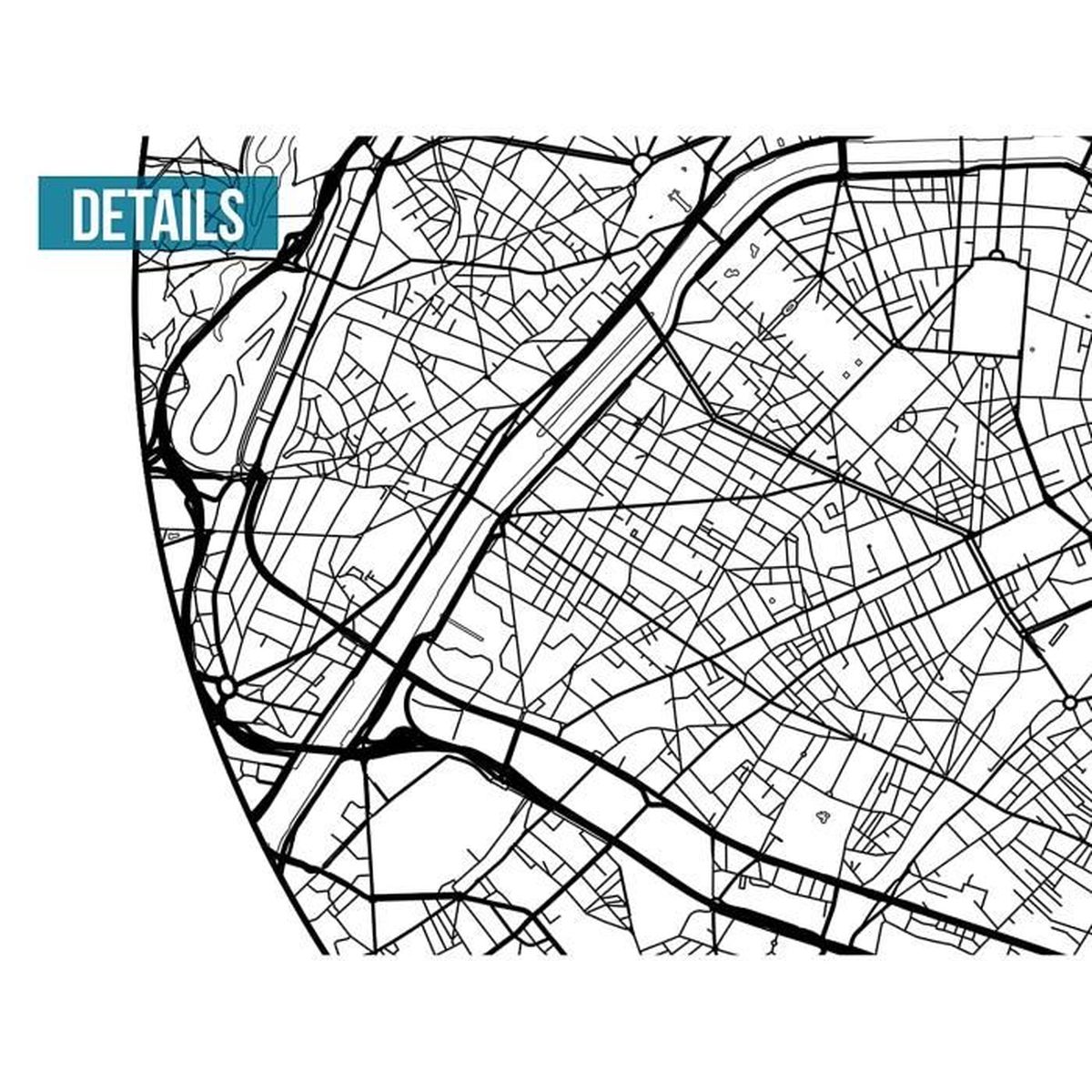 Plan de ville Affiche Bayonne France Minimalist Map City Map Création originale handmade Poster