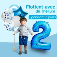 Kit Décoration Anniversaire 2 Ans Garçon - Thème Voiture - 52 Pièces : Ballons, Guirlandes, Nappe, Fanions - Qualité Auto-obturante - Livraison Complète