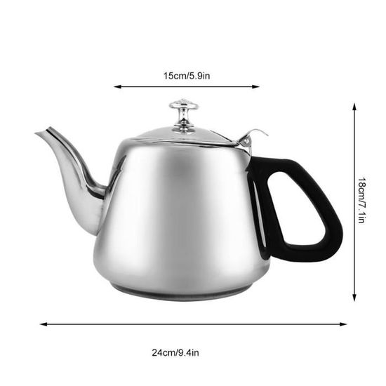 Haute qualité-Acier inoxydable Cafetière 1.5 L Théière idéal pour boissons chaudes