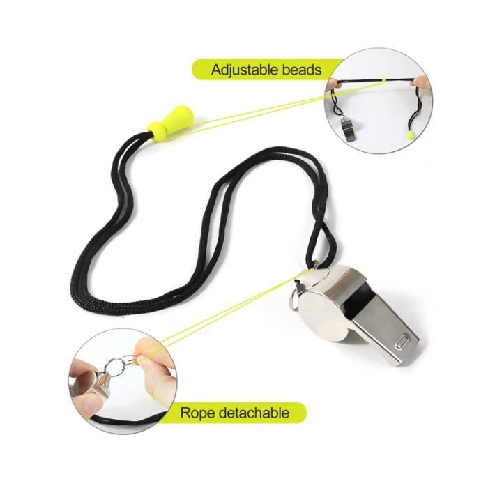 Sifflets De Sport En Acier Inoxydable, Sifflet D'entraîneur D