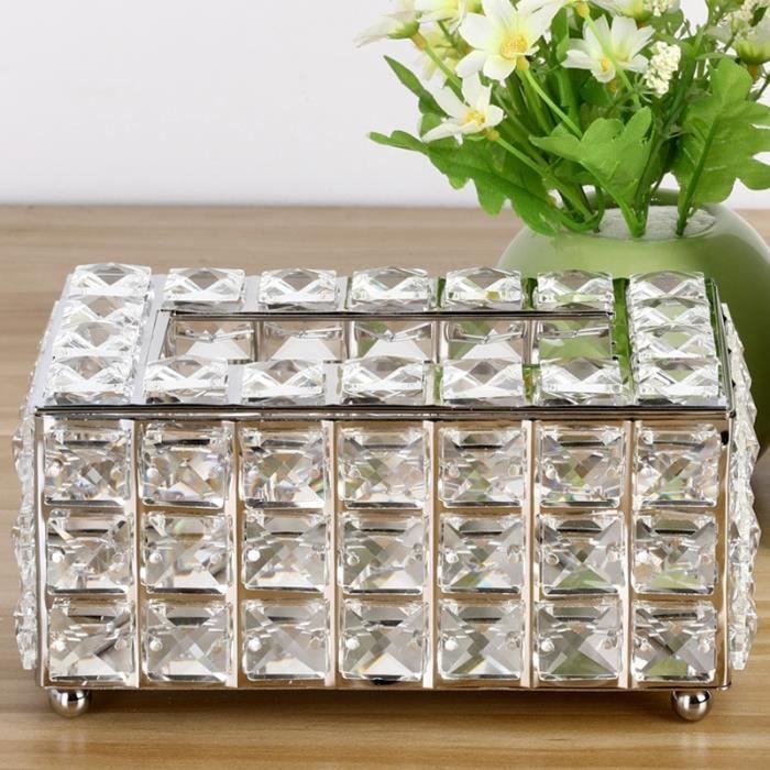 Objets d coratifs tag re mouchoirs en strass Bo te mouchoirs