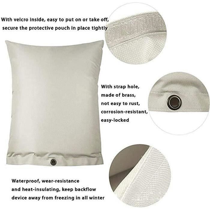 Couvercle Isolant Pour Robinet Extérieur – Mousse Dense, Protection Hiver, Livré