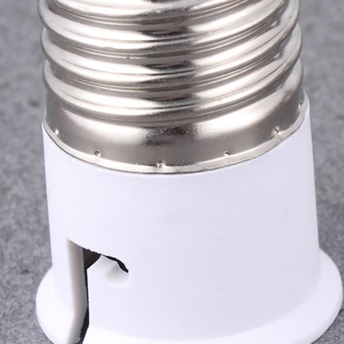 Bases de lampe E27 à B22 Support de lampe à vis de conversion de