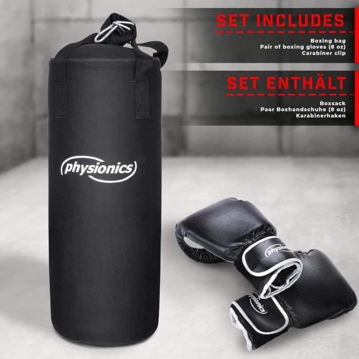 Physionics® Sac de Frappe sur Pied pour Adultes Sac de Boxe