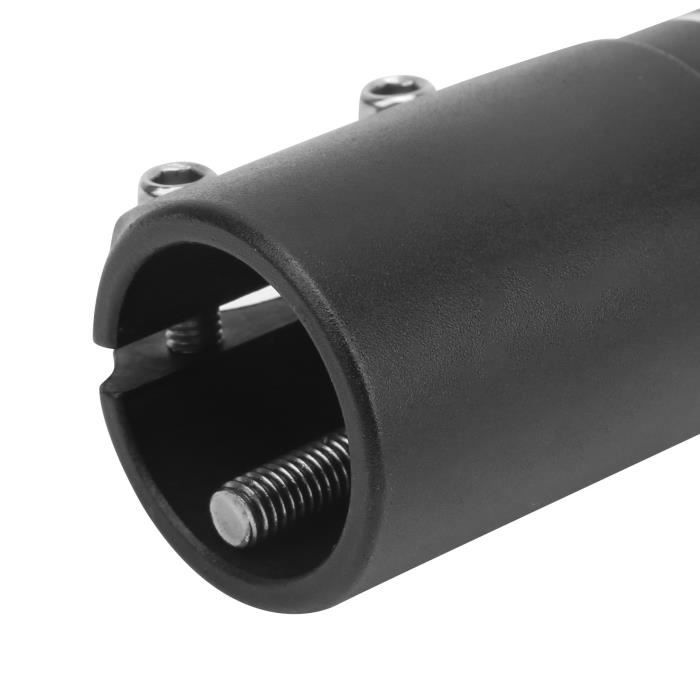 JTgugu Rehausseur De Guidon Vélo 25,4/28,6 Mm – Alu Noir, Rallonge De Potence 190 Mm, Clé Hexa Incluse, Confort En Montée