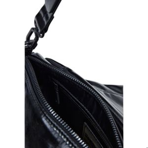 Sac Bandoulière Femme Simili Cuir Blanc Et Bleu - Fermeture Magnétique, Style Ajustable