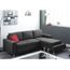 Canape D Angle Convertible En Tissu Anthony Gris Achat Vente