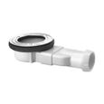 Bonde extra-plate pour receveur de douche - Wirquin - 30722575 - Blanc - ABS - Intérieur-0