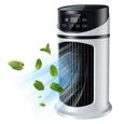 1 PCS Climatiseur Personnel 24cm Blanc - Tour Sans Pale 6 Vitesses - Réservoir 300ml, Brume - Convient pour Chambre, Bureau Lumiryn