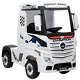 Mercedes Actros 12v Blanc - Tracteur électrique pour enfants à batterie avec télécommande-0