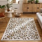 Tapis d'extérieur - NAZAR RUGS - SAVANNA - Léopard - Crème - 80x150 cm