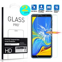 [2 Pack] Film de Protection d'écran Verre Trempé Pour Samsung Galaxy A7 2018