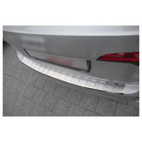 Adapté protection de seuil de coffre pour Audi A4 B9 8W Avant année 2015- [Argent brossé]